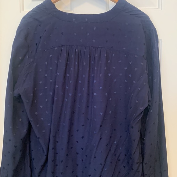 Lucky Brand Navy Star Blouse - Picture 6 of 6
